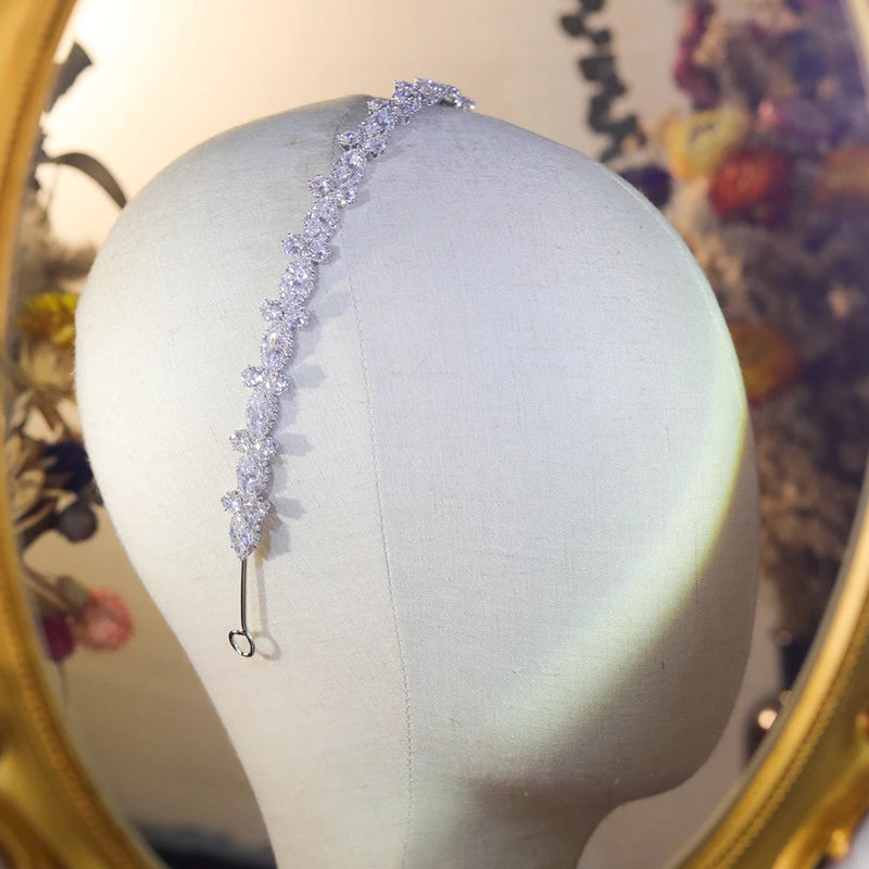 Elegant Hand-made Bridal Head Band Swarovski crystals- Dianna