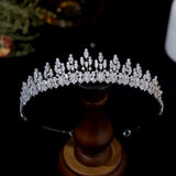 Luxurious Teardrop Style Handmade Wedding Crown - Stacy