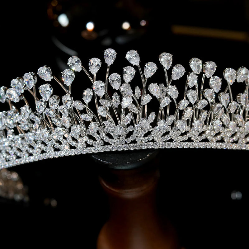 Beautiful hand Crafted Swarovski  Crystal Elements wedding Crown- Elowen