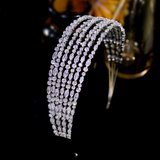 Beautifful Handcrafted Swarovski Bridal Head Band- Anny