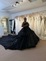 Exclusive Black Custom Wedding Dress