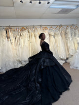 Exclusive Black Custom Wedding Dress