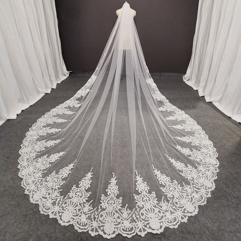 3.5 Meters 1 Layer Cathedral Wedding Veil