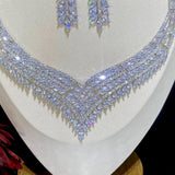 Luxury Bridal Jewelry Sets Full Swarovski Necklace