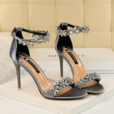 High Heels Crystal Sandals Wedding Bridal Stiletto Heels