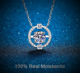 2CT Certified Lab Diamond Pendant Necklace Excellent Cut VVS1 Moissanite Necklace