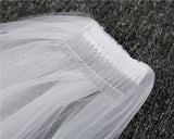 One-layer long Bridal Veil