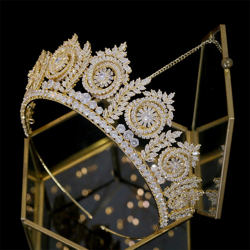 Swarovski Crystal Wedding Crown - Samantha