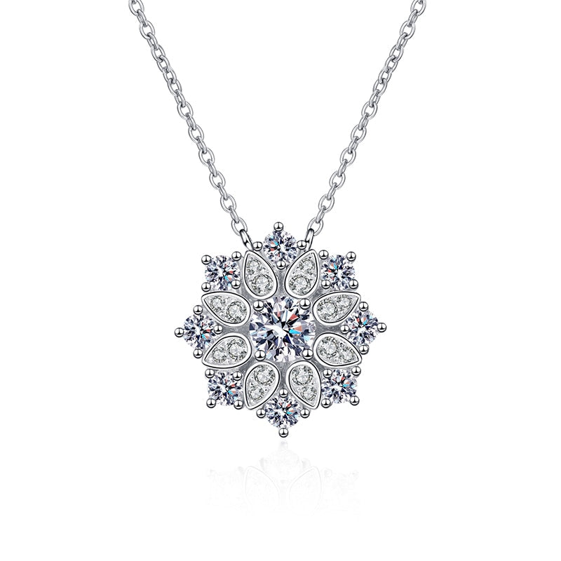 Two Tone 14K Gold Flower Burst Necklace with Diamonds | Hudson Valley  Goldsmith | New Paltz, NY