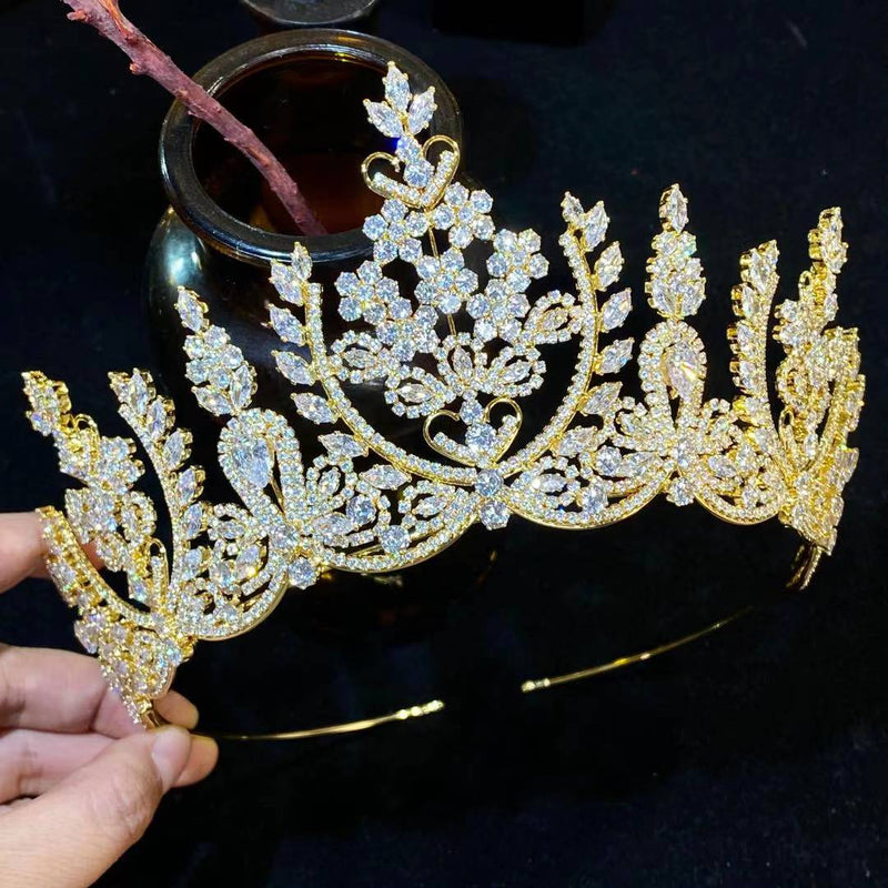 Swarovski Crystal Wedding Crown Tiara- Jessie