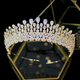 Swarovski Crystal Crown Tiara Tear Drop Style
