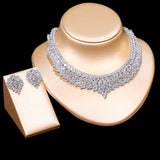 Swarovski Heavy Crystal Necklace and Earring Set