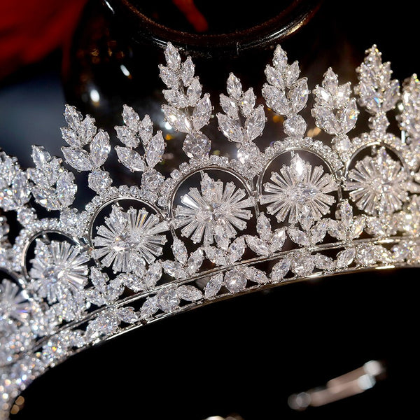 Tiaras And Crowns  Bride Wedding Crown Crystal Headband Wedding Dress Accessories
