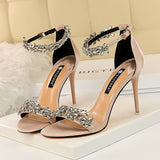 High Heels Crystal Sandals Wedding Bridal Stiletto Heels