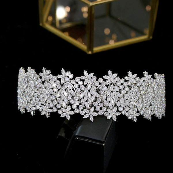 Swarovski Bridal Headband Engagement - Araceli