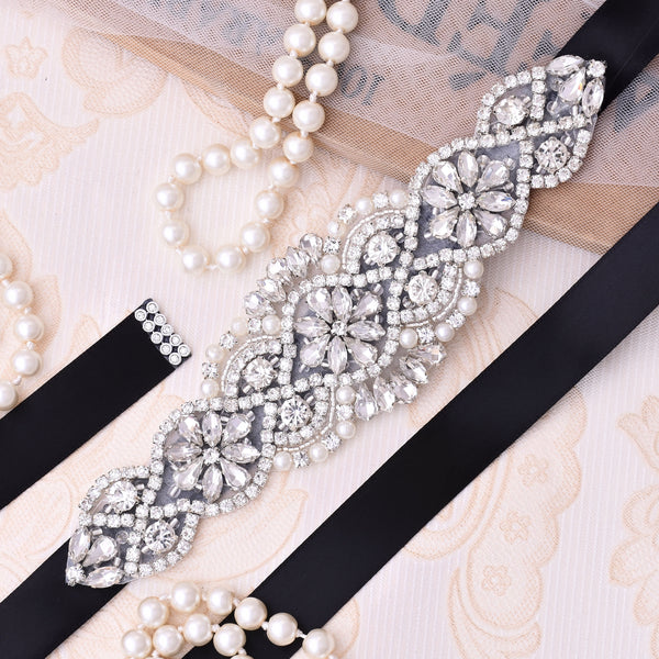 Rhinestones Bridal Belt Diamond Wedding Dress Belt Crystal Wedding Sash For Wedding Dress Accessories