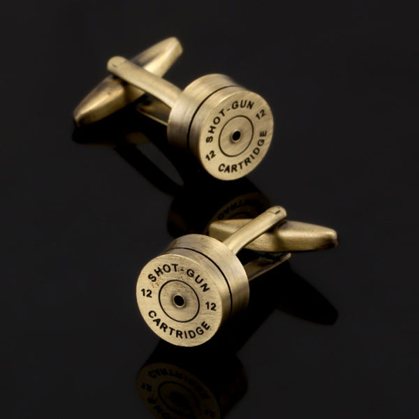 Bronze and Gold bullet Ends cufflinks
