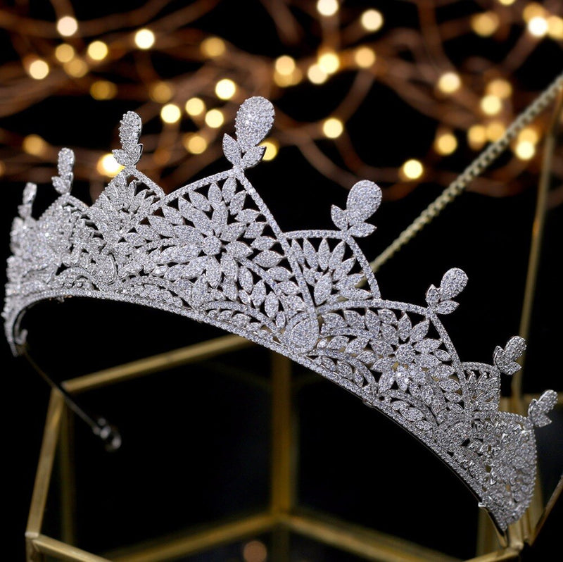 Swarovski Crystal Crown Wedding Head Crown Tiara