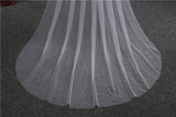 One-layer long Bridal Veil