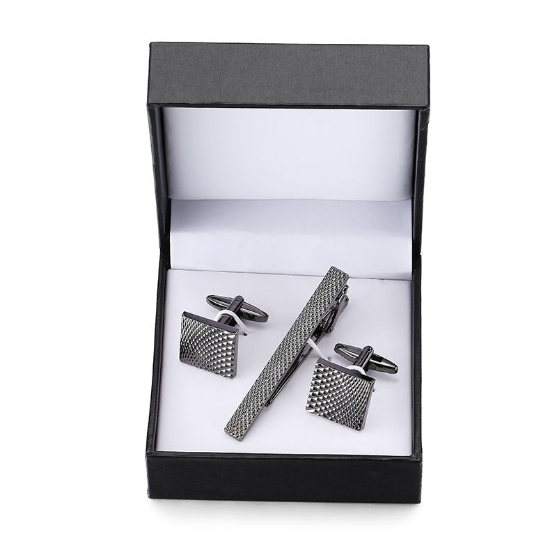 Men's Gift Set Tie clip and exquisite Cufflinks