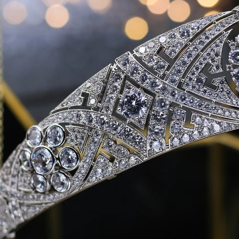 Luxurious Handmade Wedding Crown - Diana & Markle Inspired Queen Crown