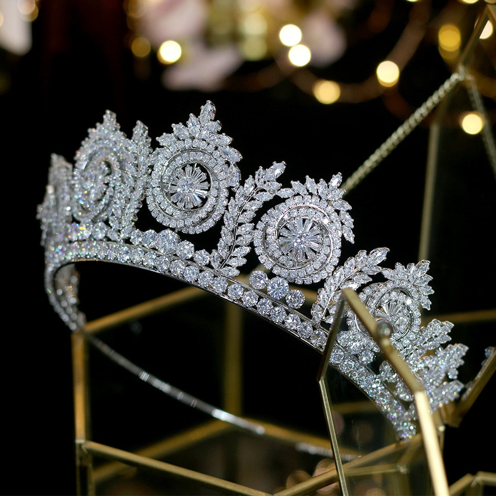 Custom Swarovski Crown Anastasia Full Bridal Crown – Opulent Swarovski Statement  main image 2