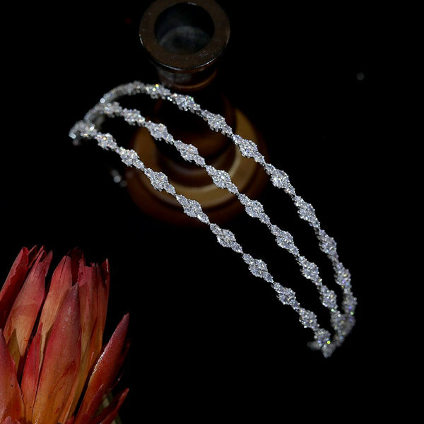 3-layer Head Band Swarovski Crystal Band