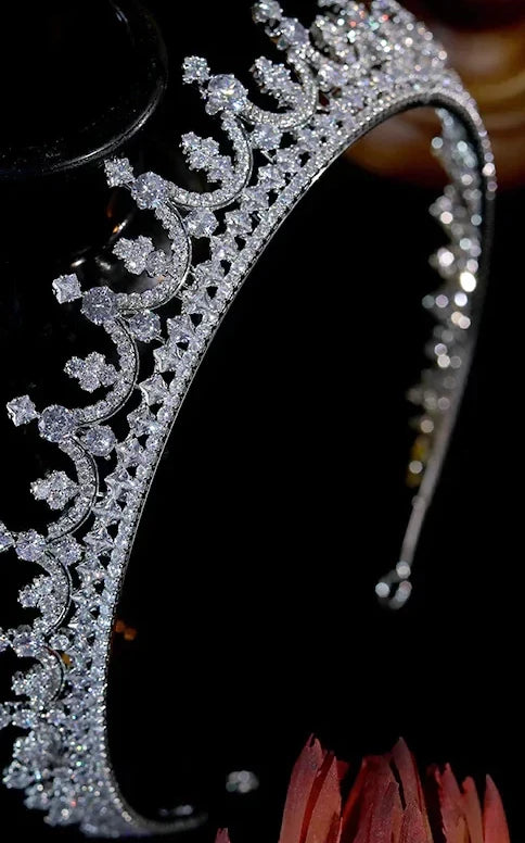 Luxurious Handmade Wedding Crown - Mary