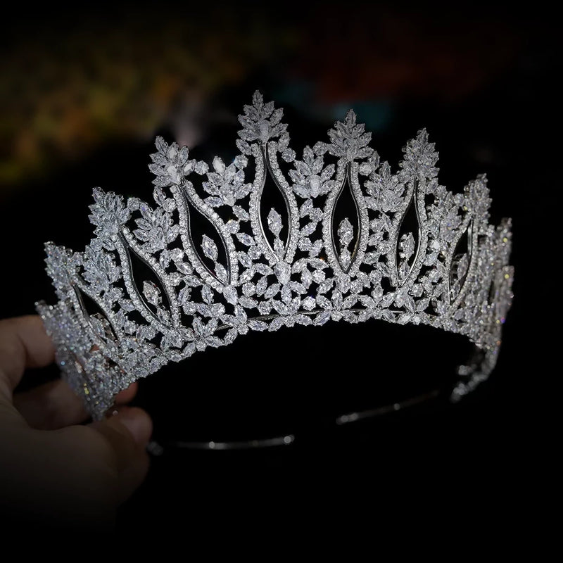 Luxurious Handmade Grand Wedding Crown -Kathy