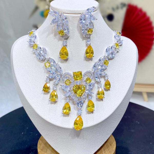 Yellow Swarovski Luxury Set