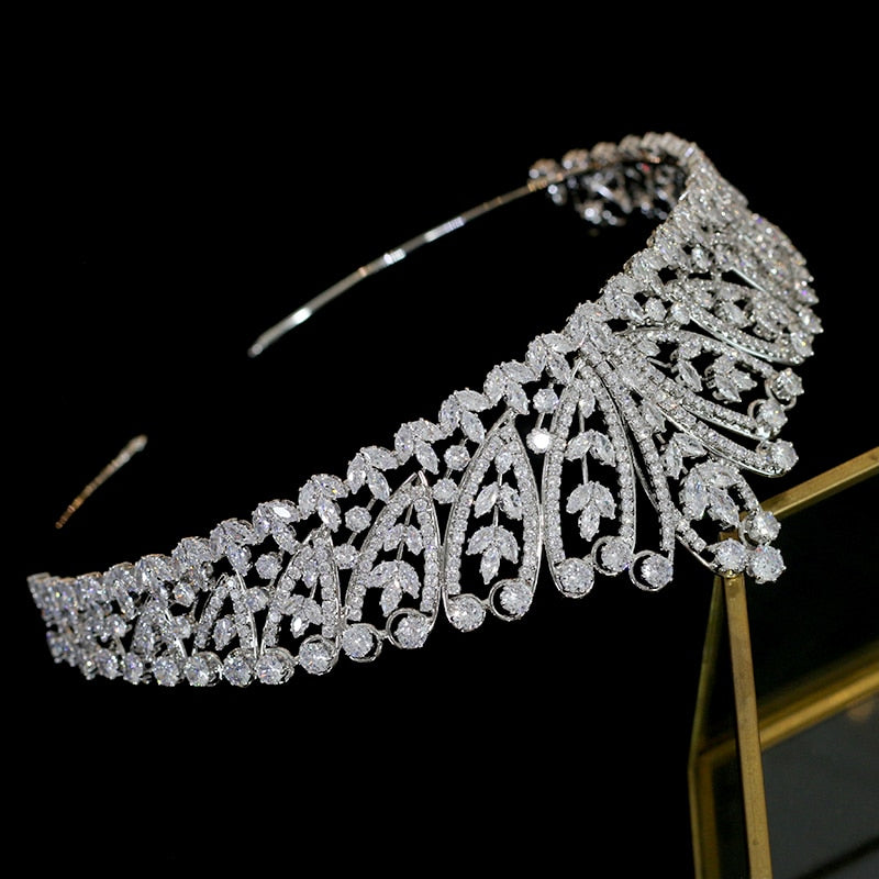Swarovski Bridal Wedding Tiara Crown with Crystals