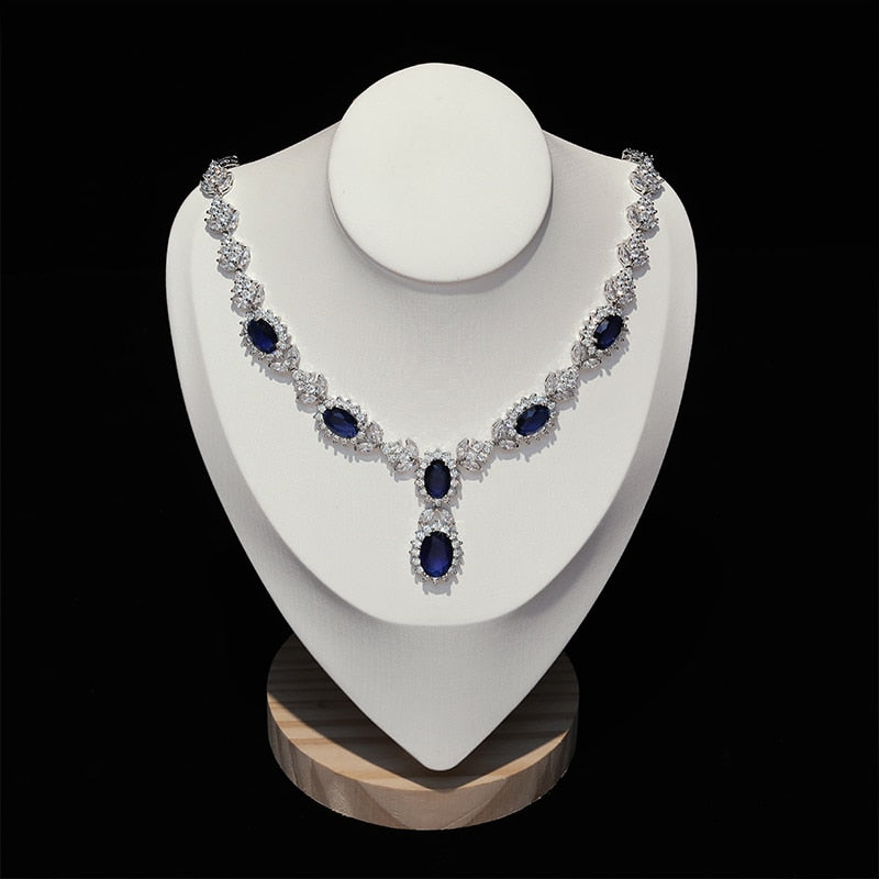 Luxury Royal Blue Crystal Set