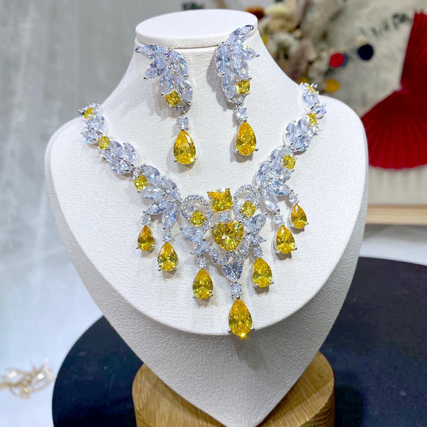 Yellow Swarovski Luxury Set