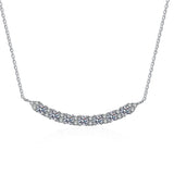 100% Real Moissanite Necklace 0.7 ct Brilliant cut
