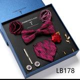 Luxury Gift Box Men's Tie Set Luxurious Silk Tie Necktie Set for Men- 8pcs