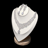 Swarovski Crystal Wedding Set Necklace and Earring set