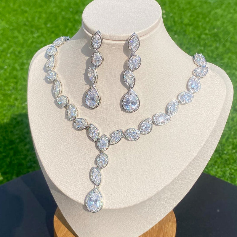 Swarovski Necklace and Earring Set
