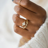 Mini Zircon Engagement Ring for Women Rings Female Gold Fine Jewelry
