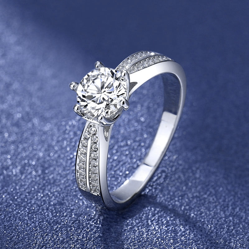 2 CTW VVS1 Brilliant cut Moissanite Diamond Wedding or Engagement Ring