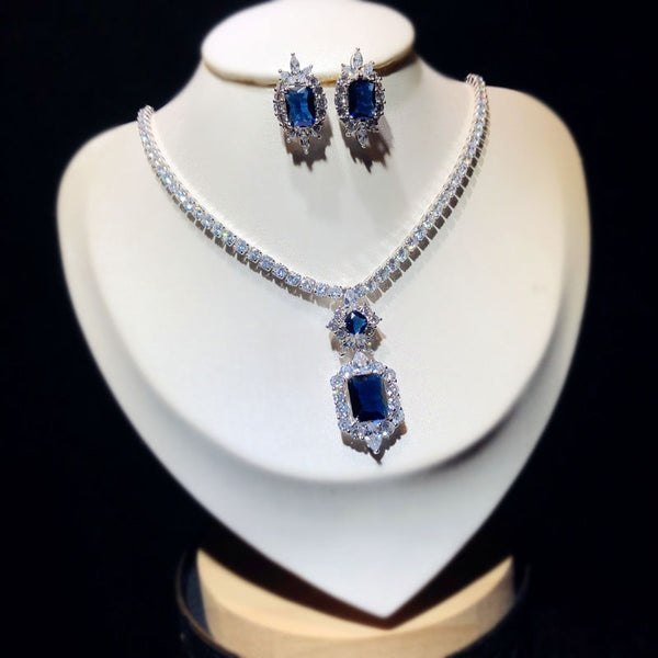 Royal Blue Swarovski Jewelry Set