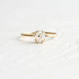 Mini Zircon Engagement Ring for Women Rings Female Gold Fine Jewelry