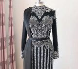 NEW ARRIVAL 2022 Luxury Evening Dress Beading Sequined Long Sleeves Mermaid Sparkly
