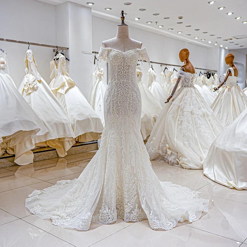 Sweetheart Mermaid Wedding Dress Ivory Lace Vintage style Ivory / 50cm / 22W Sweetheart Mermaid Wedding Dress Ivory Lace Vintage style Ivory / 50cm / 22W
