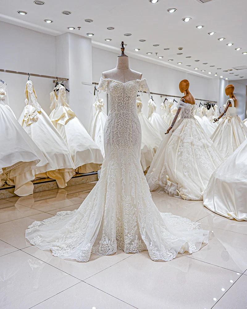 Sweetheart Mermaid Wedding Dress Ivory Lace Vintage style Ivory / 50cm / 22W Sweetheart Mermaid Wedding Dress Ivory Lace Vintage style Ivory / 50cm / 22W