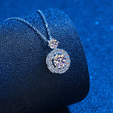 Elegant 1.4ct Flawless Moissanite Pendant Necklace - fine Jewelry