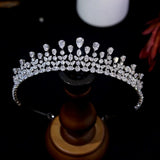 Luxurious Teardrop Style Handmade Wedding Crown - Stacy
