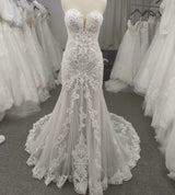 Beautiful Elegant French Lace Mermaid Wedding Dress
