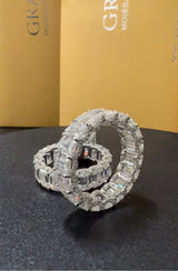 Viral Custom 35.2Ct Wedding Ring  VVS1 Grade GRA/ IGI